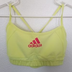 Adidas Climalite Neon Strappy Sports Bra Small
